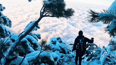 Above the #clouds #snow