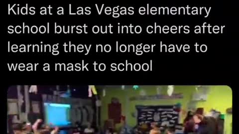 Kids celebrate No Masks