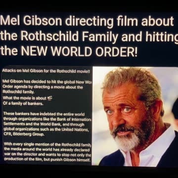 MEL GIBSON💜🏅DIRECTS’ MOVIE ON ROTHSCHILD FAMILY EMPIRE🎬🎭🎪☣️