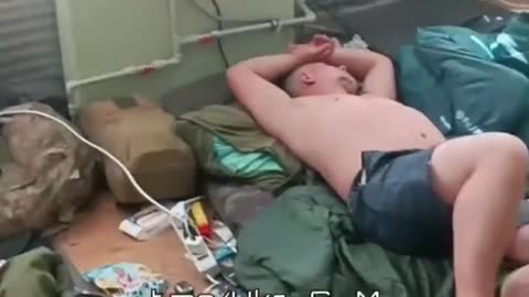 Ukrianian troops in what looks like a school