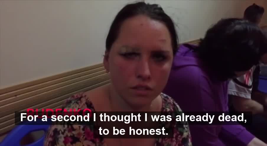 A teacher speaks out after being shelled by AFU in school today.
