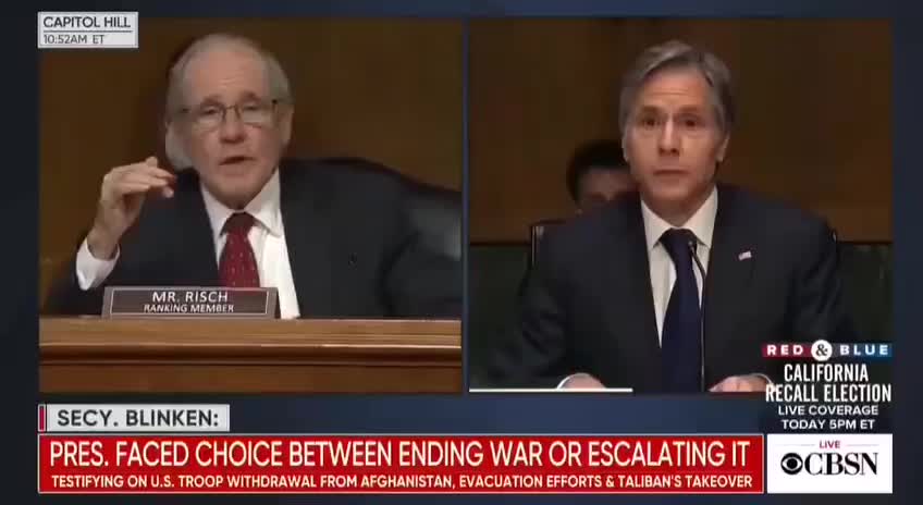 Senator Risch: "Who in the White House has authority