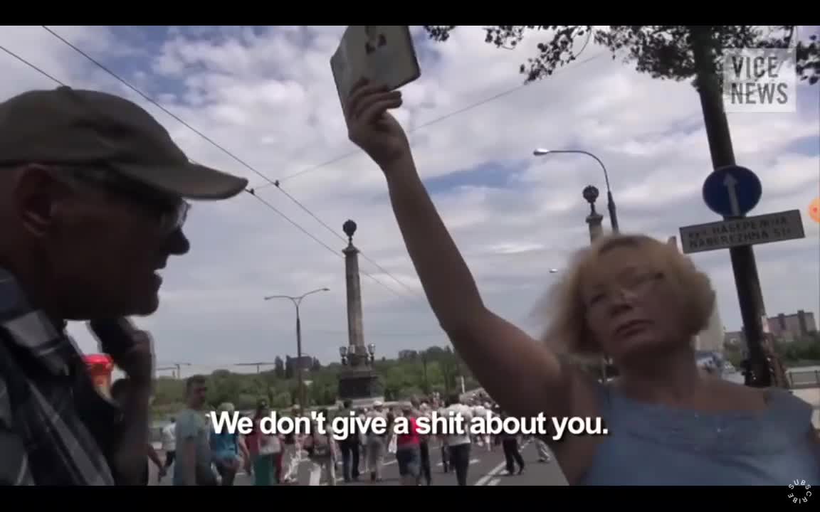 2014, Ukraine. Street brawl during presidential election