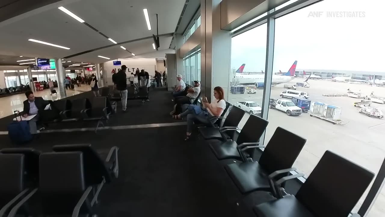 In Plane Sight_ Drug agents searching passengers for cash at airport gates