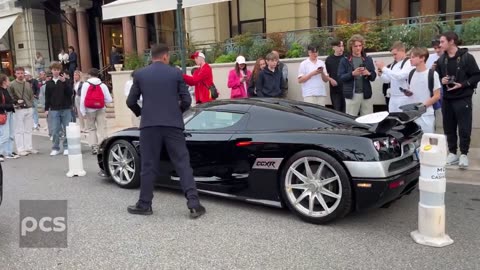 ADRIAN SUTIL Using His Super Rare Collection KOENIGSEGG CCX4 SUPERCAR