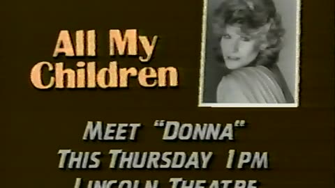 August 1987 - Candice Earley, Donna on 'All My Children', at Indiana State Fair