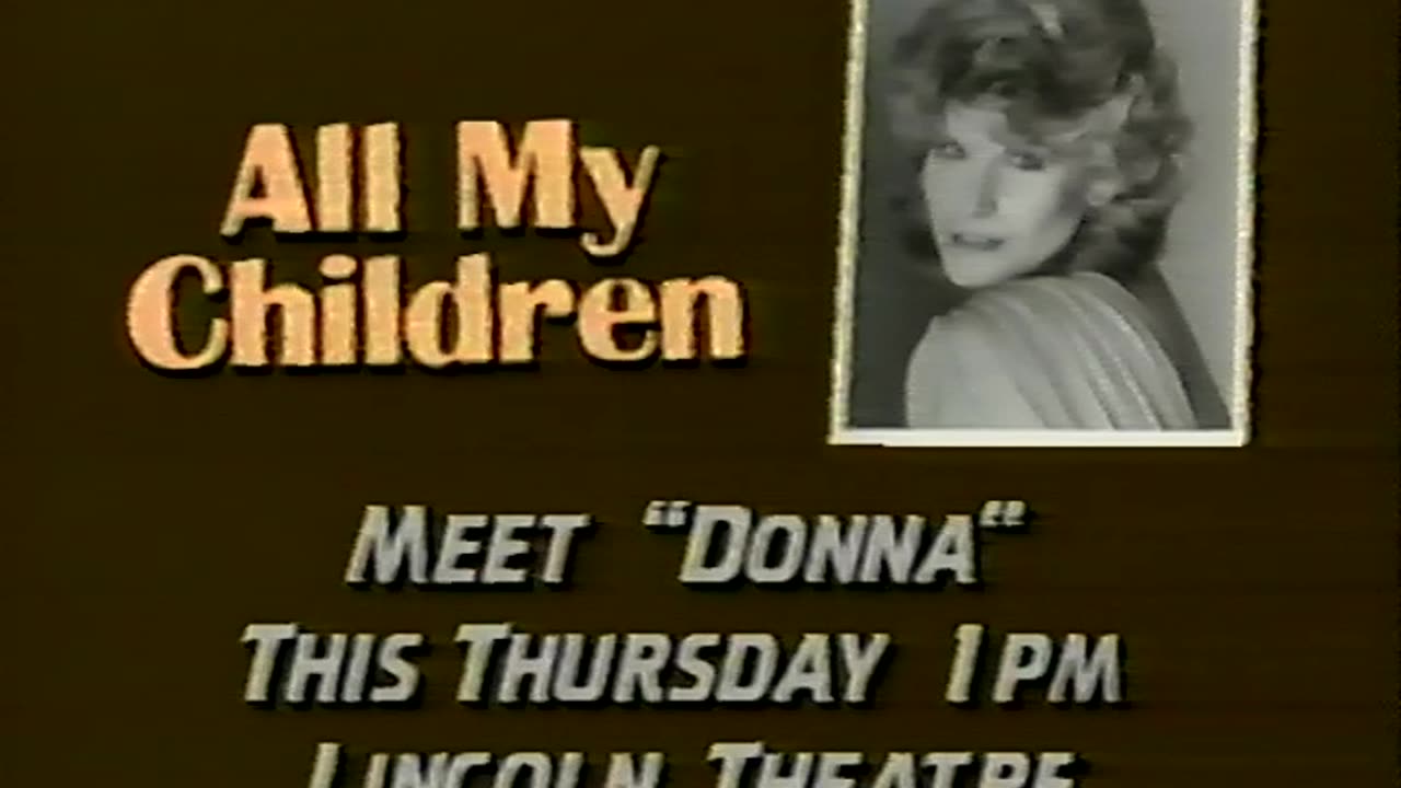 August 1987 - Candice Earley, Donna on 'All My Children', at Indiana State Fair