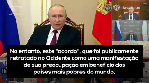 Putin explica à cúpula porque a Rússia saiu do acordo de escoamento de grãos ucranianos