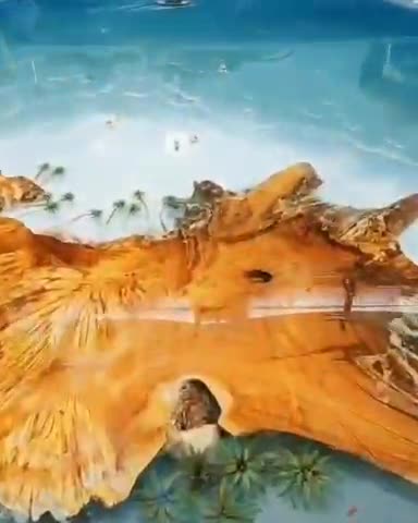 Production of a countertop made of epoxy resin