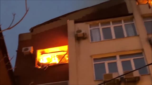The morning in Donetsk is starting with Ukrainian shelling