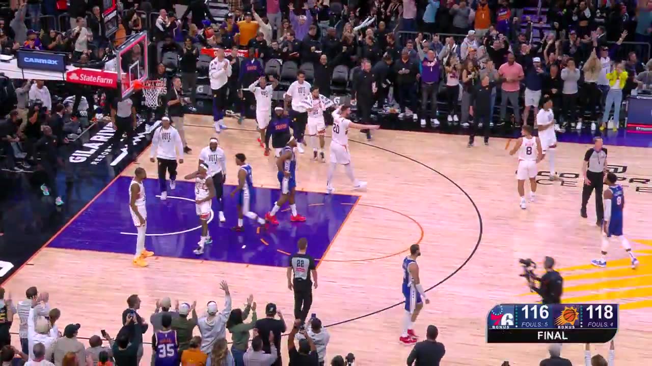 NBA - KD FOR THE LEAD. SUNS HOLD ON. 35 for Durant (15 in the 4Q)