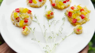 Mini Potato Pizza With Chickpea Microgreens