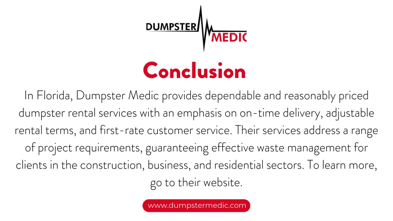 Dumpster Medic Reliable Dumpster Rental and Junk Removal Services