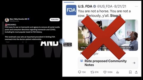 💊FDA loses war on IVERMECTIN🏇