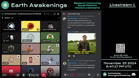 Earth Awakenings - Livestream 1 - #2011