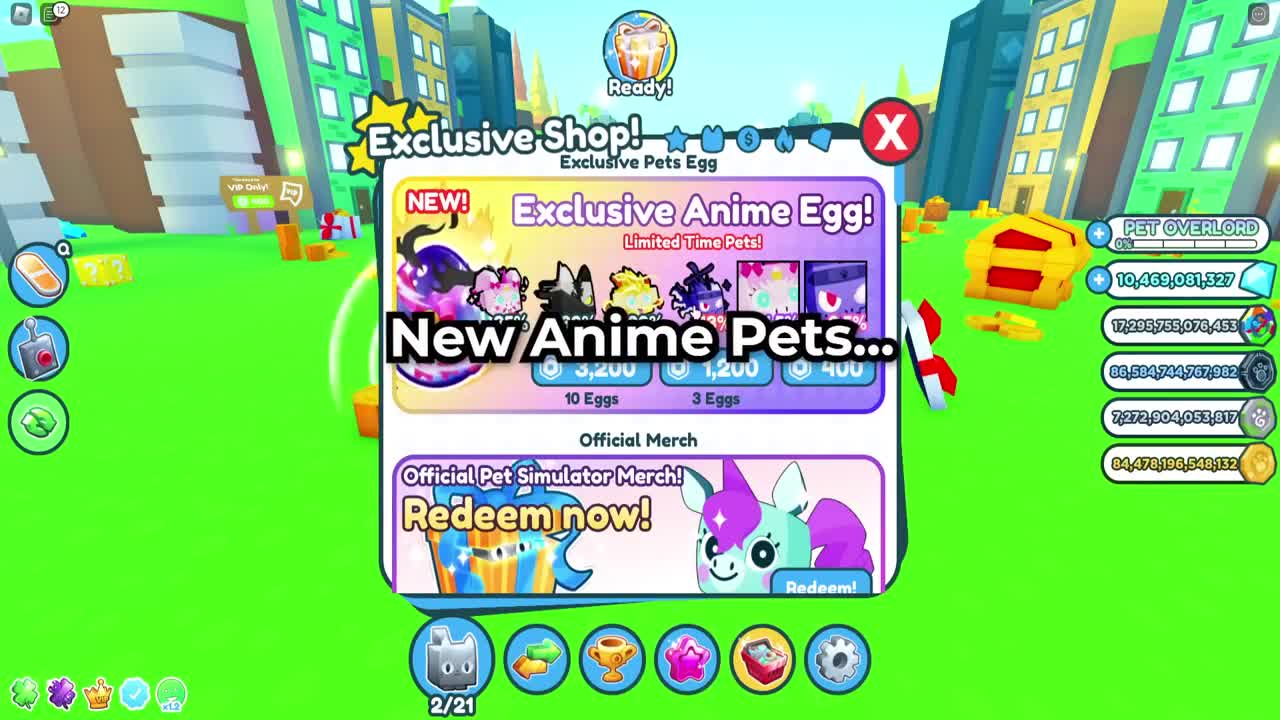 😳This ANIME UPDATE is INSANE in Pet Simulator X NEW HYPE GIFTS!