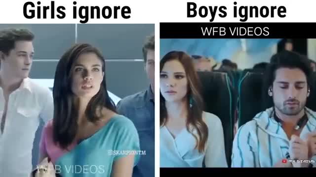 Girls ignore vs boys ignore | girls vs boys