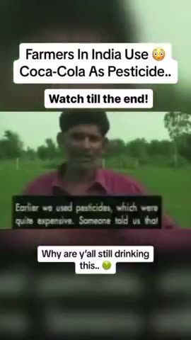 Drink your pesticide