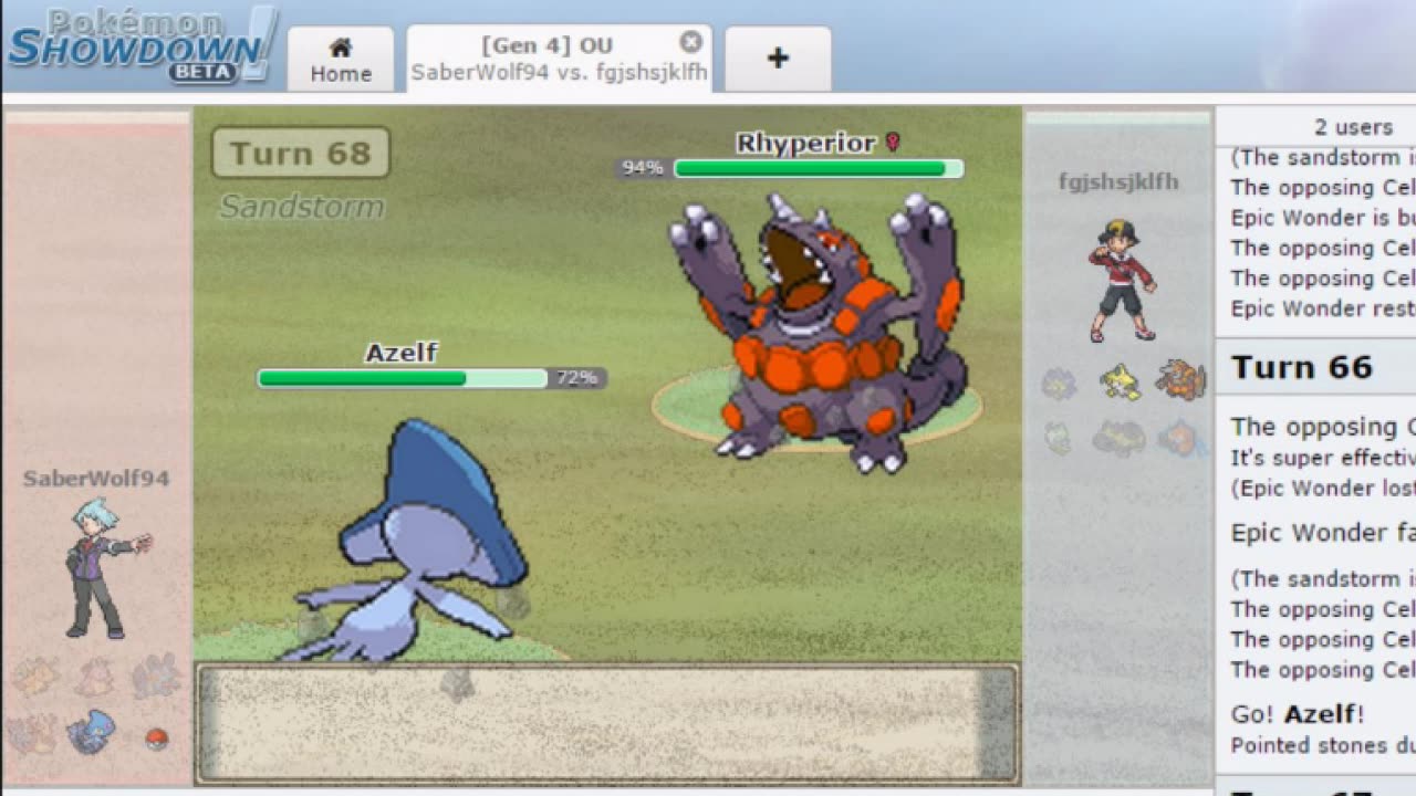 Pokemon Showdown! DPP OU Battle 32!