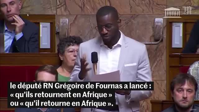 Alors que le député LFI Carlos Martens Bilongo parlait du «drame de l'immigration clandestine »
