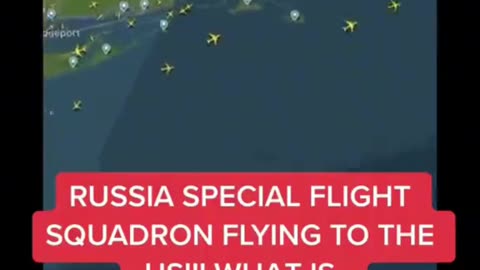Special Flight Squadron From Russia Flying To USA