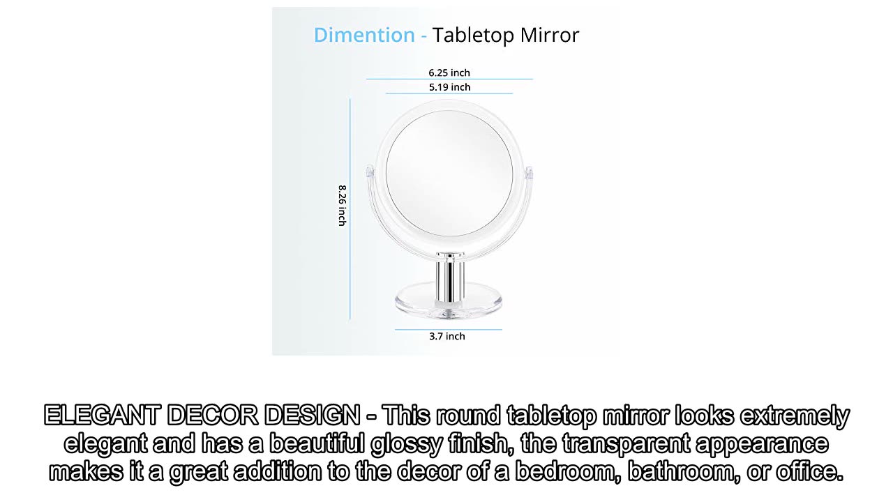 Magnifying Makeup Mirror Magnification Transparent Review