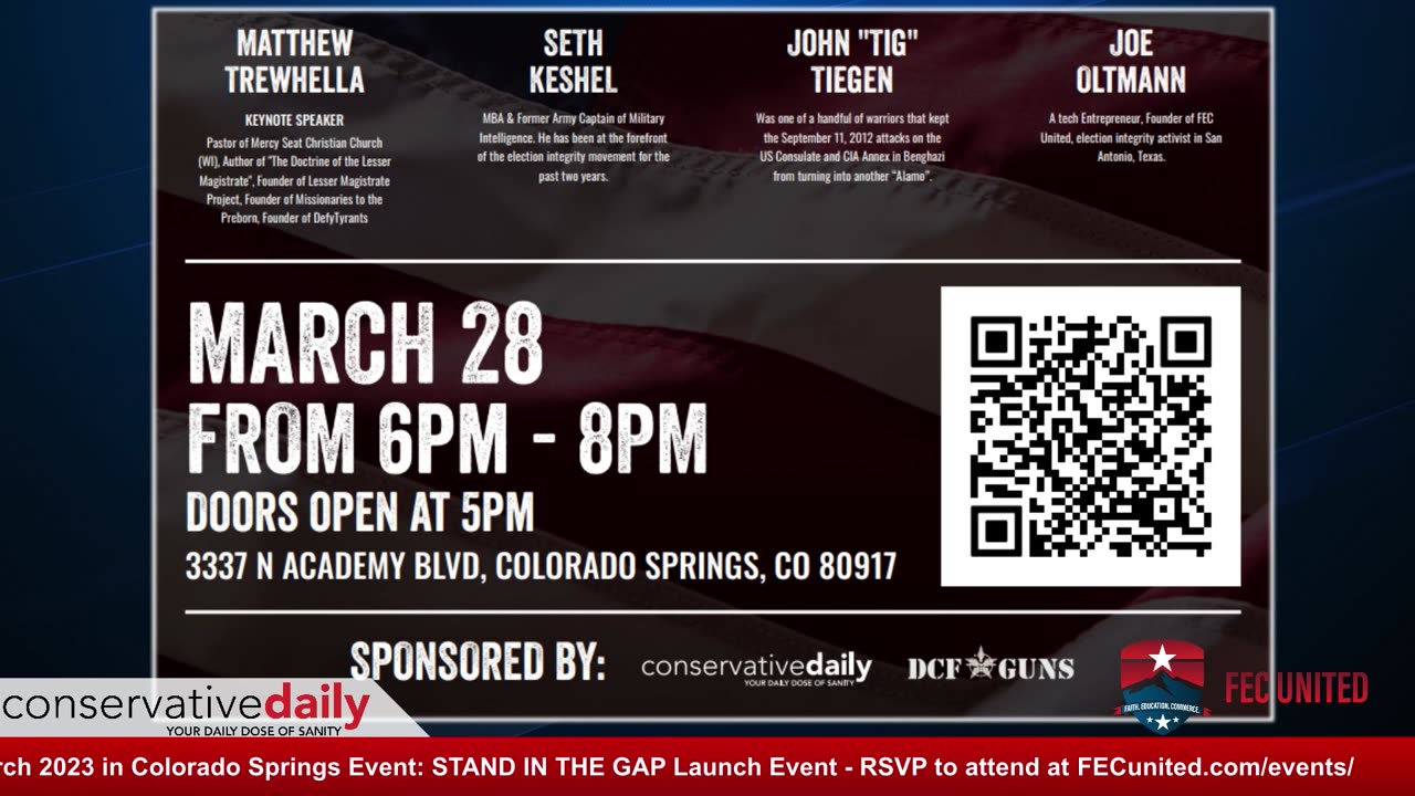 Promo for #StandInTheGap Event - March 28 2023