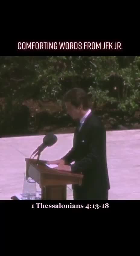 Comforting Words From JFK JR.