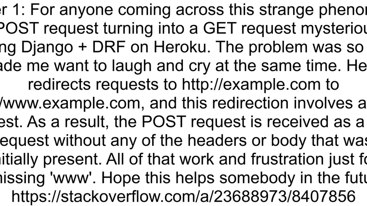 djangorestframework POST Request returns quotMethod quotGETquot not allowedquot