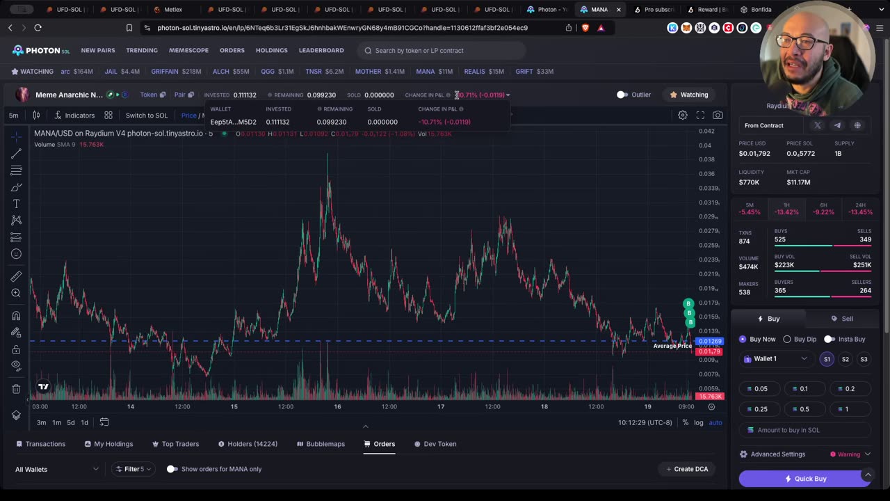 Solana Memecoin Trading Journey #02: Buying the dips