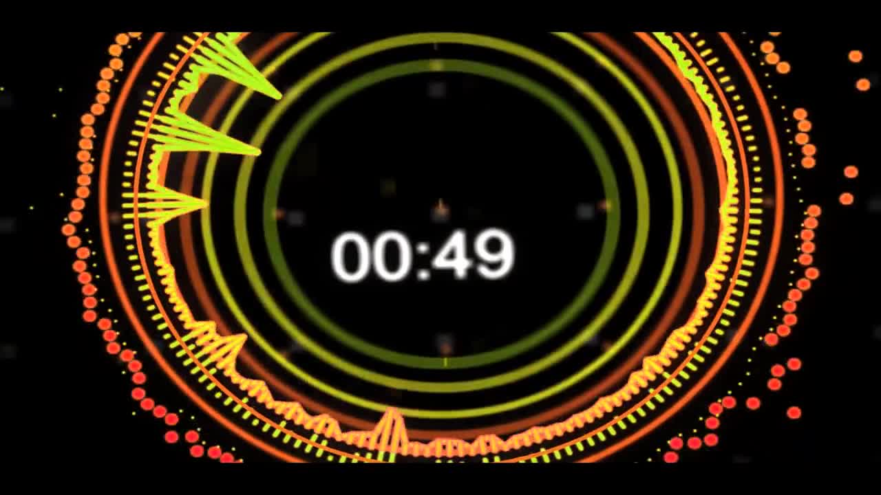 Fashion dynamic 2 minutes countdown video material