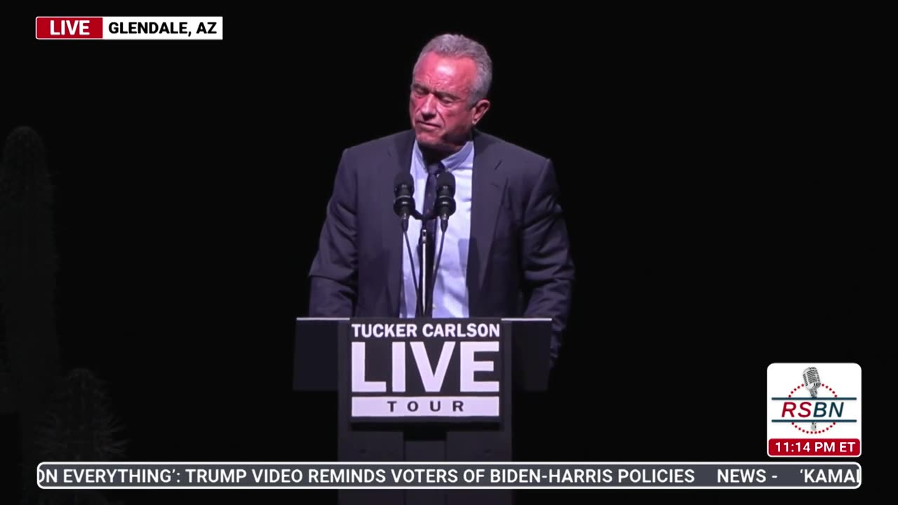 Robert Kennedy full speech Tucker Live final tour..