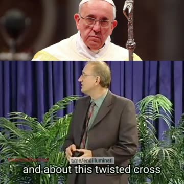 The Pope Carries A Symbol Of The Ant-Christ, The Broken Cross!