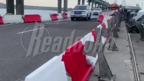Cars started moving on the Crimean Bridge
