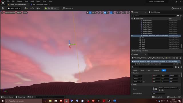 Unreal Engine 5 - Ambient Audio Test part 2