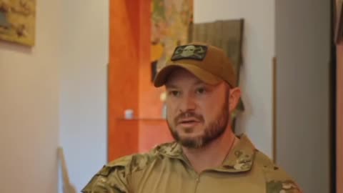 Troy Offenbecker, American member of the Ukrainian International Legion spoke