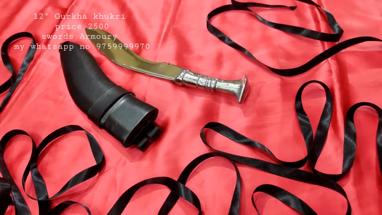 recreation of the kukri used by Gorkhas during the early 1900s / WW1 period; an offensive weapon