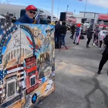 "The US Convoy For Freedom" stop off point before heading to Washington