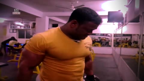 Smart Indian bodybuilder police officer