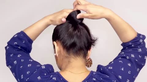 Simple bun hairstyle to look stylish | New hair hairstyle | #hairstyles #easyhairstyles #hair