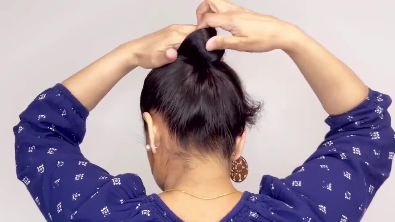 Simple bun hairstyle to look stylish | New hair hairstyle | #hairstyles #easyhairstyles #hair
