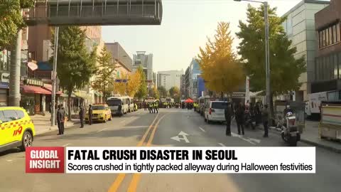 Aftermath of Seoul Halloween mass crushing incident