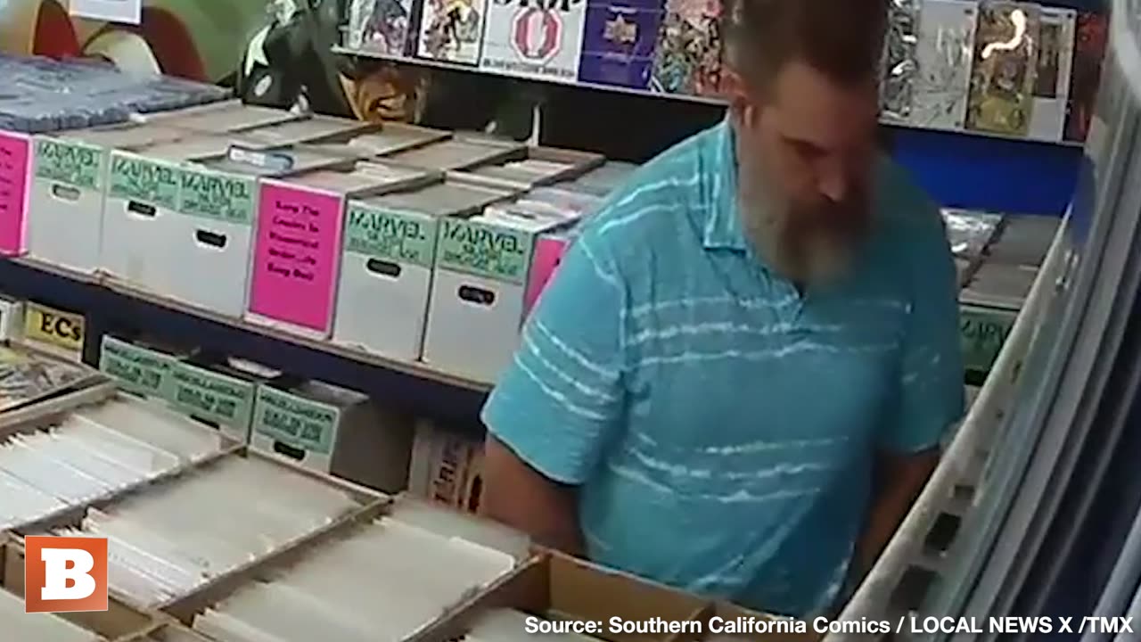 Actor Ray Buffer Caught on Camera Allegedly Stealing Multiple Comic Books