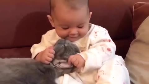 Cats and babies are best friends – Cute baby & cat compilation