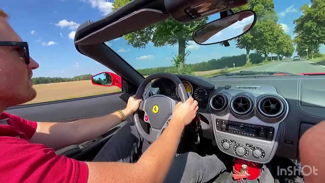Ferrari F430 Spider Testfahrt-Autobahn4