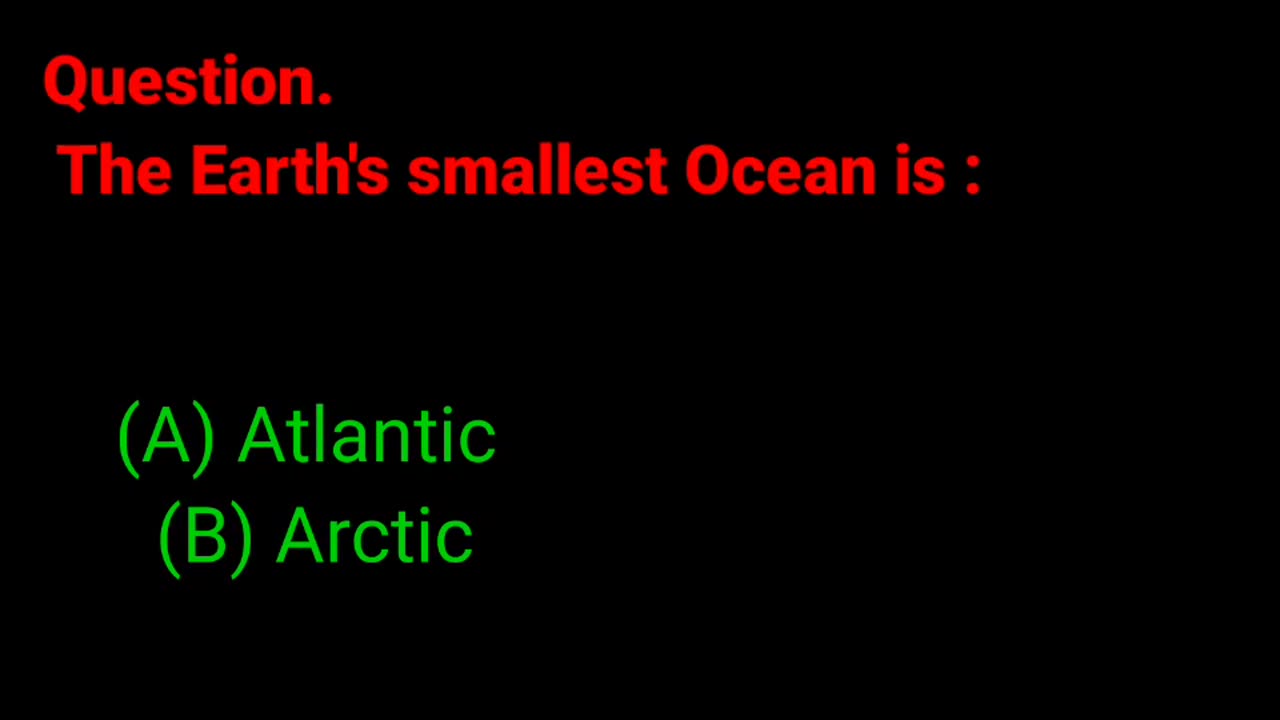 The Earth smallest ocean