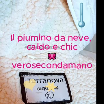 Piumino bianco imbottitura interna pile