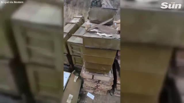 Ukrainian soldiers commandeer Russian ammo depot in Kherson in huge haul