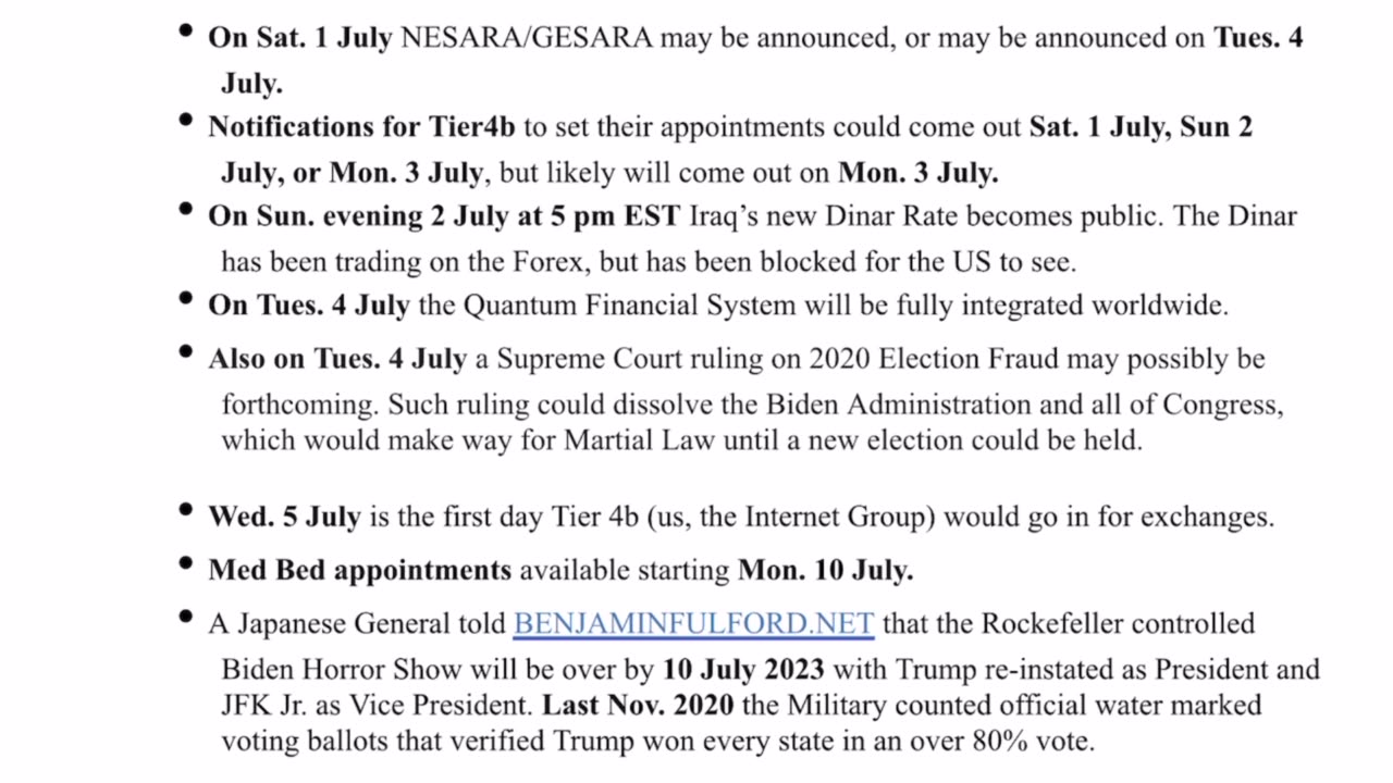 SITUATION UPDATE 6 30 23