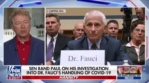 Senator Rand Paul about Fauci